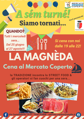 La Magnda - Cena al Mercato Coperto 
Edizione 2025!